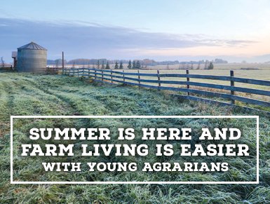Farm living is easier with Young Agrarians