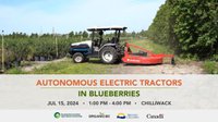 Autonomous Electric Tractors in Blueberries