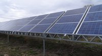 Ground Solar Panels on a farm