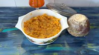 Delicious, nutritious, rutabaga mash (or is it turnip?).